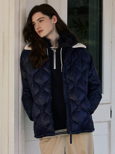 Onion Quilting Wellon Jacket_Navy - Studio & Parc - Modalova