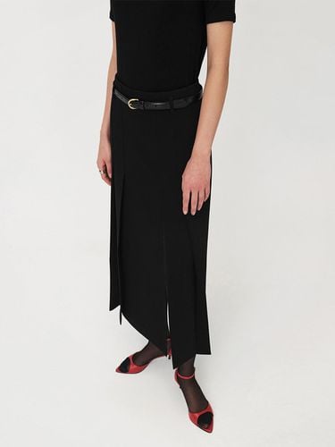 Slit Pleats Skirt_BLACK - ONE - Modalova