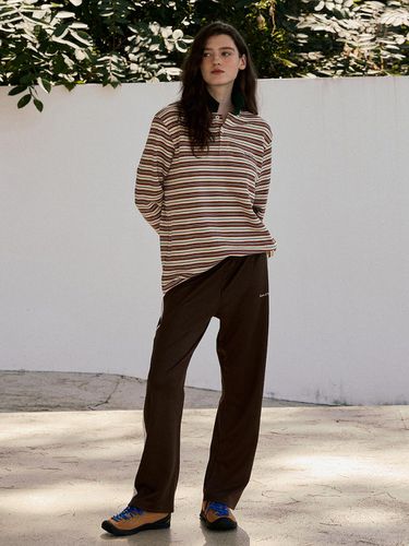 Lace Jersey Pants_Brown - Studio & Parc - Modalova