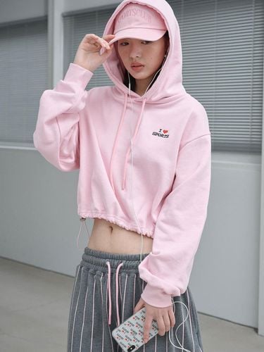 I SPORTS Cropped Hoodie (PINK) - The Sweat. - Modalova