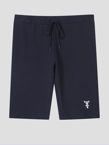 Sporty Biker Shorts (NAVY) - The Sweat. - Modalova