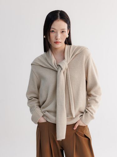 MUFFLER SET V - NECK SWEATER - LUMINOAR - Modalova