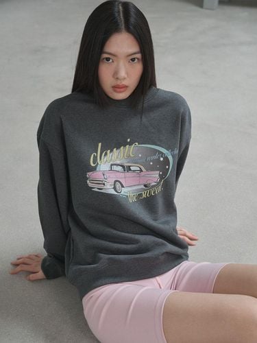 Classic Car Graphic Sweatshirt (MELANGE ) - The Sweat. - Modalova