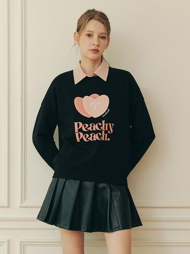 Double Heart Sweatshirt (2 Colors) - ZEROSTREET - Modalova