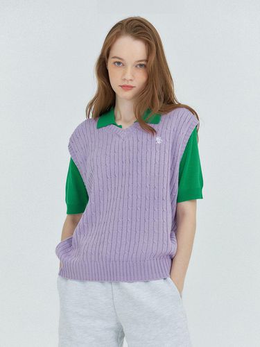 UNI) Monceau Knit Vest 2 Lilac - Studio & Parc - Modalova