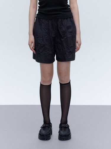 Crinkle Banding Shorts CHARCOAL - YOUNGOH - Modalova