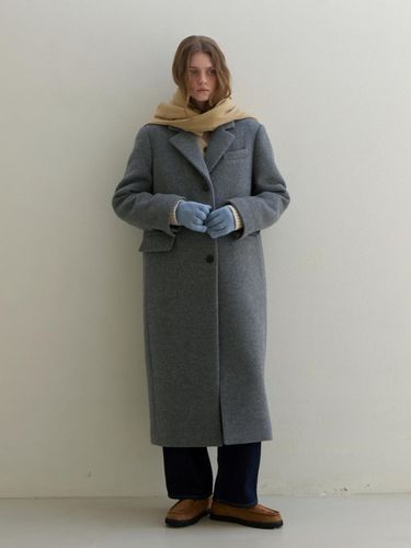 WOOL CLASSIC MAXI COAT GREY - UNNOUT - Modalova