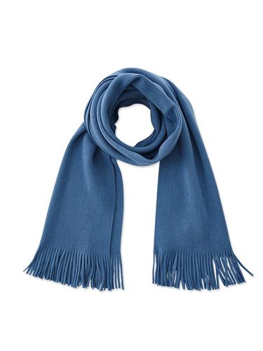 Knit Solid Scarf Blue - STCO - Modalova