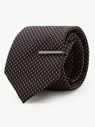 Geometry Light Plaid Zipper Tie - STCO - Modalova