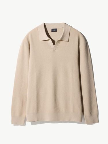 Perfect_Textured Open Collar Knitwear - STCO - Modalova