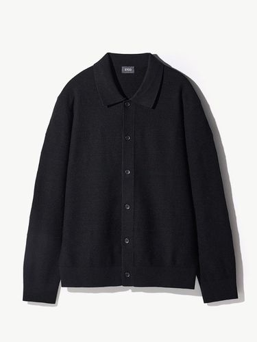 Perfect collar cardigan black (semi-over fit) - STCO - Modalova