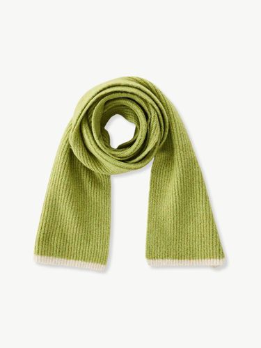 Colorblock Point Knit Scarf green - STCO - Modalova