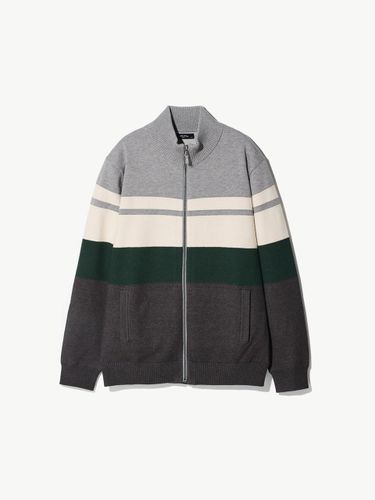 Windproof zip-up block cardigan - STCO - Modalova