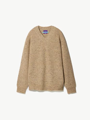 Nep Yarn V-neck Knitwear (overfit) - STCO - Modalova