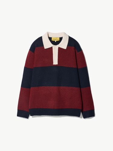 Rugby Stripe Popover Sweater Navy - STCO - Modalova