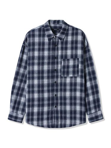 Men's One-pocket Check Long-sleeved Shirt () - ADHOC - Modalova