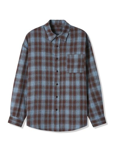 Men's One-pocket Check Long-sleeved Shirt () - ADHOC - Modalova