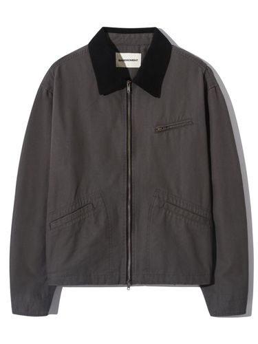 Pleated dying Work Jacket Sage Gray - BASEMOMENT - Modalova