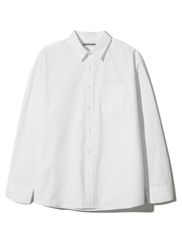 Semi-over bio cotton shirt white - BASEMOMENT - Modalova