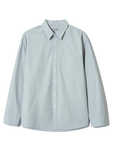 Semi-over bio cotton shirt Pale - BASEMOMENT - Modalova