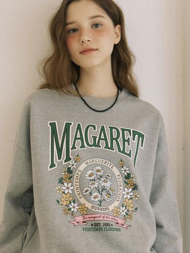 Margaret Garden Sweatshirt - Melange Grey - ourhope - Modalova