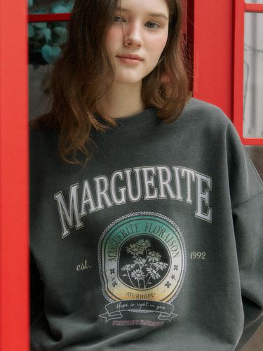 Gradient Margaret Sweatshirt - Pigment Grey - ourhope - Modalova