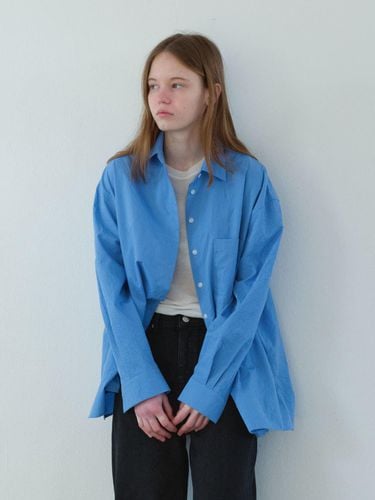 Oversized fit Crinkle Shirt (blue) - POSZER - Modalova