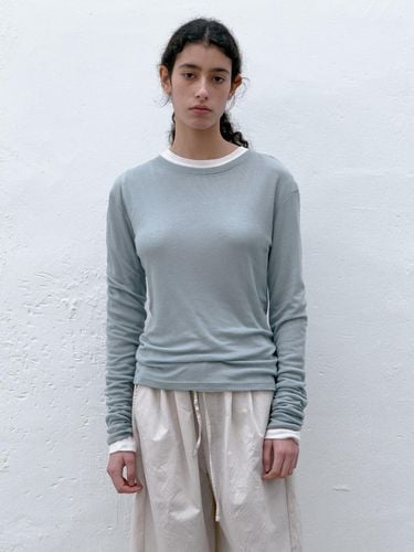 Layered Round Long Sleeve (GREEN) - POSZER - Modalova