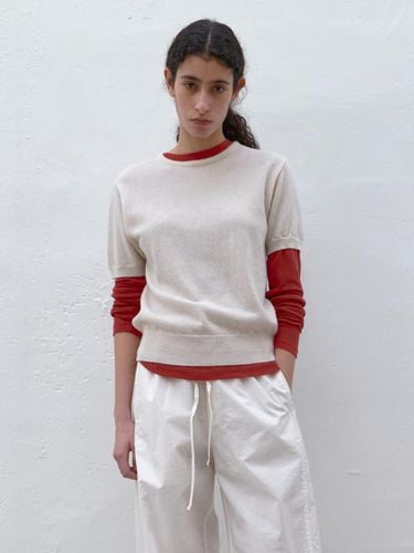 Wool round short-sleeved knitwear () - POSZER - Modalova