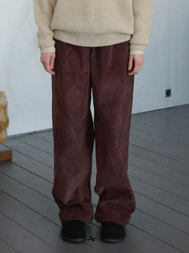 Corduroy BANDING pants (Brown) - POSZER - Modalova