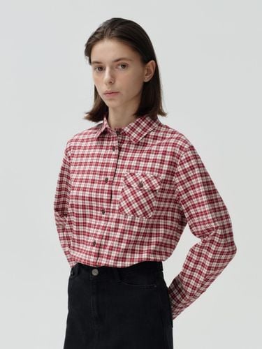 Pocket check shirts - burgundy - DEPOUND - Modalova