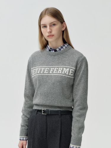 Lettering pullover - gray - DEPOUND - Modalova