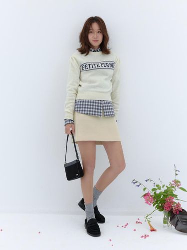 Wool boucle mini skirt - DEPOUND - Modalova