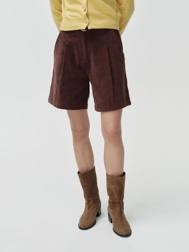 Corduroy shorts - brown - DEPOUND - Modalova