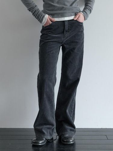 Corduroy Semi Bootcut Pants () - POSZER - Modalova