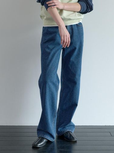 Relaxed Wide Pants (Deep Blue) - POSZER - Modalova