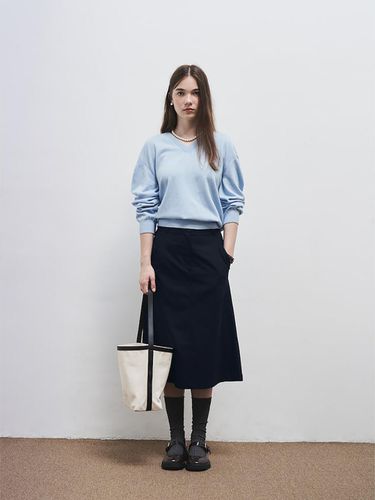 V neck Sweater Sky Blue - The Aperture - Modalova