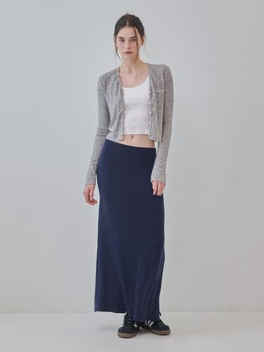 Lazy soft touch long skirt (Navy) - lazyz - Modalova