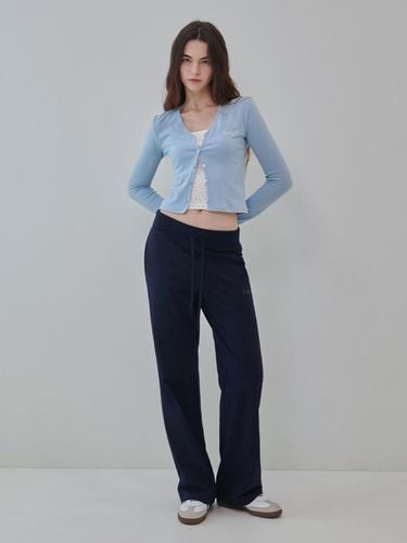 Cozy lazy wide sweatpants (Navy) - lazyz - Modalova