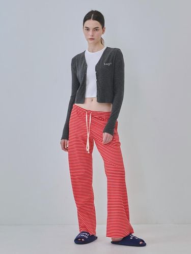 Cozy lazy stripe wide sweatpants () - lazyz - Modalova