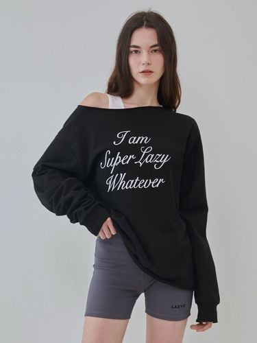 Super lazy off shoulder Long Sleeve t shirt - lazyz - Modalova