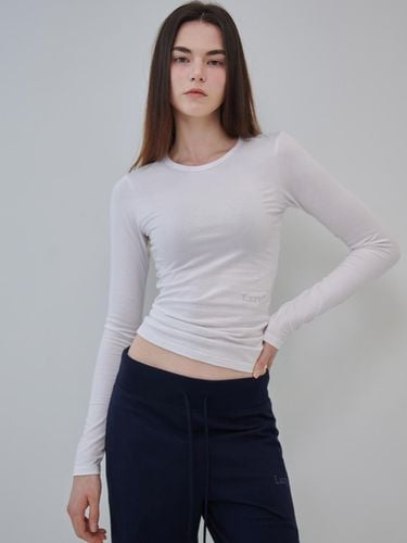 Slim lazy long sleeve t shirt (Whire) - lazyz - Modalova