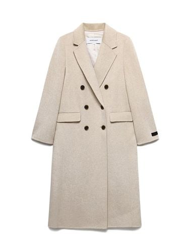 Double Button Handmade Long Coat A244MW - NICE CLAUP - Modalova