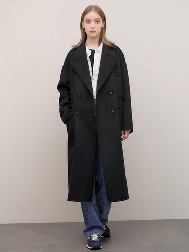 Oversized Fit Double Handmade Coat_AWHCTO41110 - SISTINA - Modalova