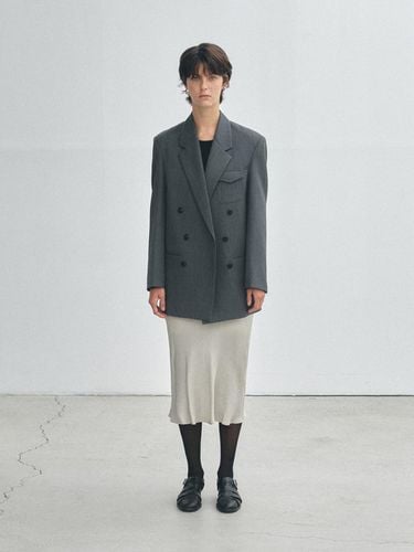 Wool Double Jacket - Dark Gray - HESS - Modalova