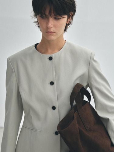 Single Round Jacket - Light khaki - HESS - Modalova