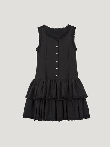 Exclusive] Sleeveless Frill Pintuck Dress - fletta - Modalova