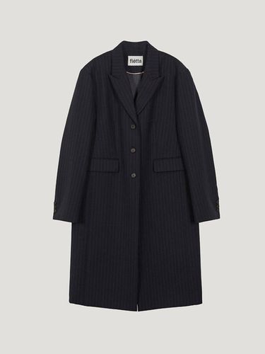 Exclusive] Stripe Wool Long Jacket - fletta - Modalova