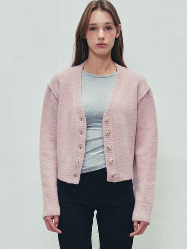 FLUFFY KNIT CARDIGAN - PINK - SO IR - Modalova