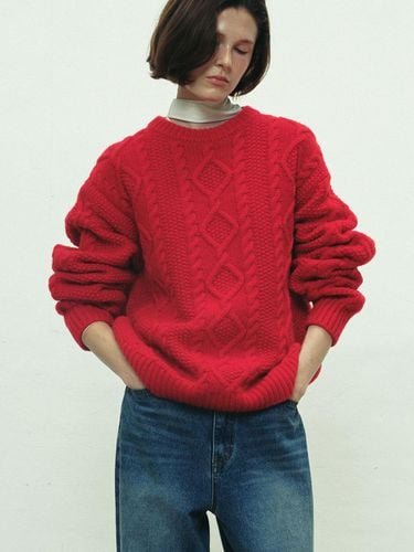 FISHERMAN CABLE WOOL SWEATER (3 COLORS) - SO IR - Modalova